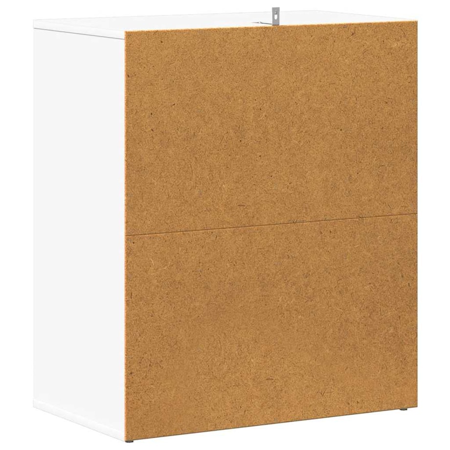 vidaXL Szafka na buty, biała, 60x35x70 cm, materiał drewnopochodny