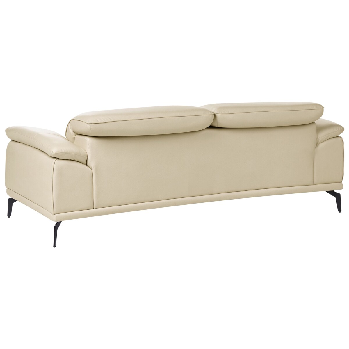 Komplet wypoczynkowy dla 6 osób VEJEN Ekoskóra Beżowy