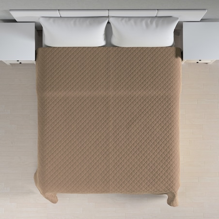 Narzuta pikowana w romby 130x210 beżowy
