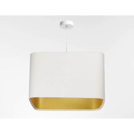 Lampa wisząca KWADRO SUE 40w30 biała/złota