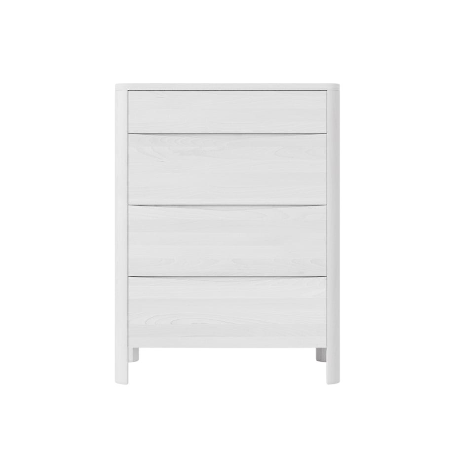 Drewniana komoda bukowa Visby MODENA 80 / kolor biały