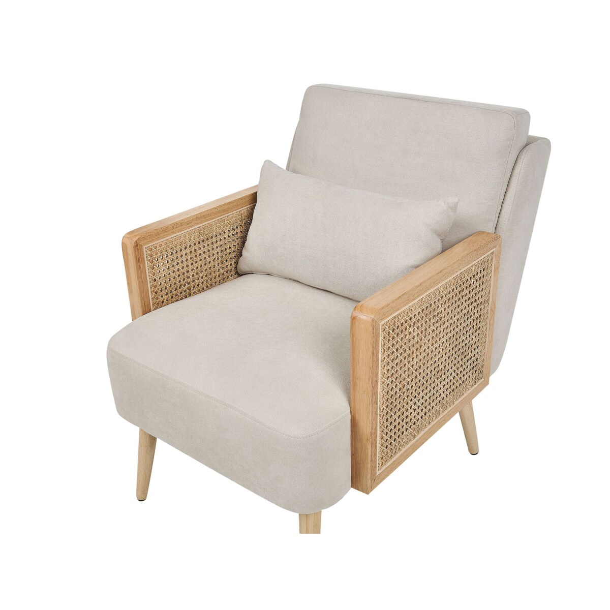 Fotel jasnobeżowy ORUM