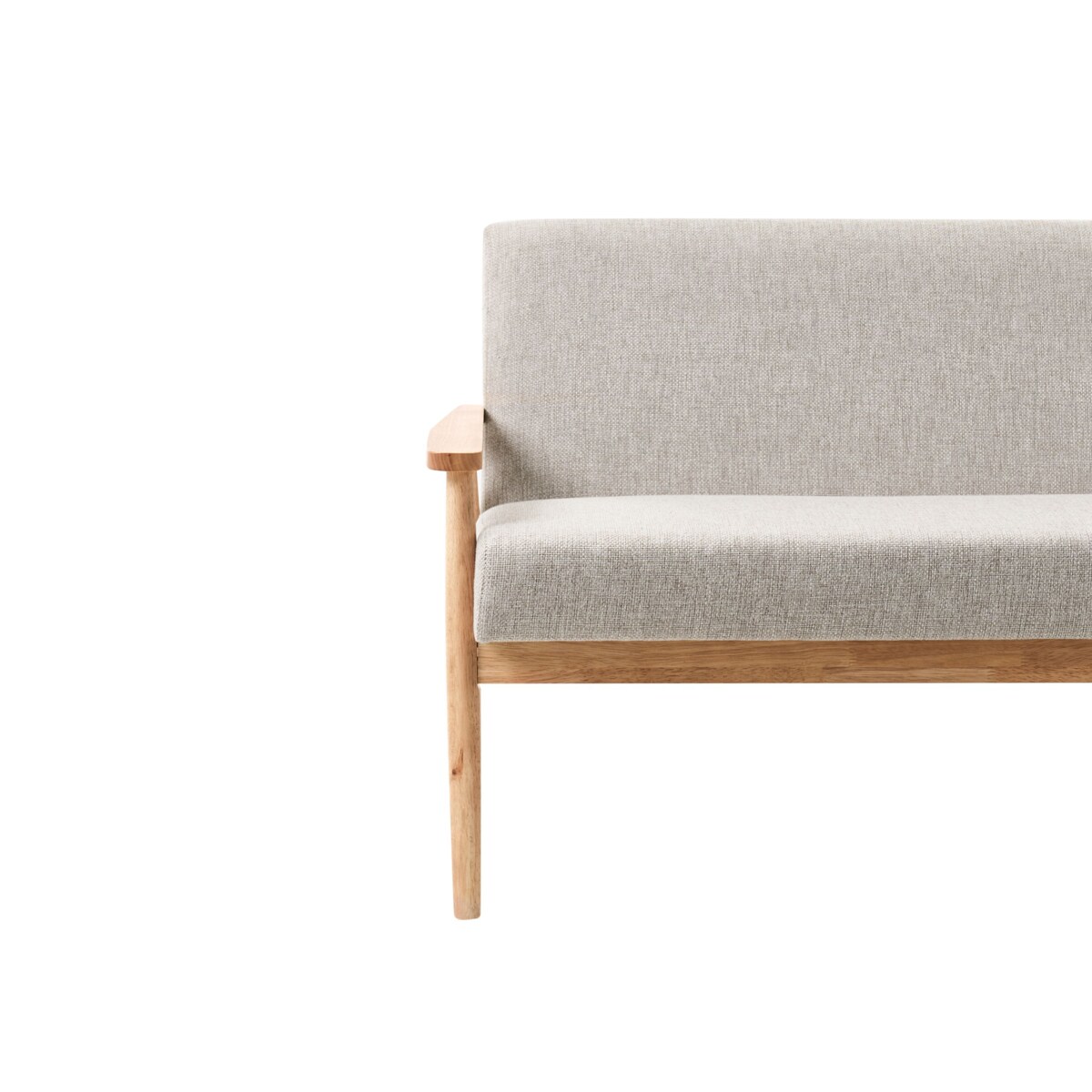 Sofa dla 2 osób ESRUM Jasny brąz/ szary