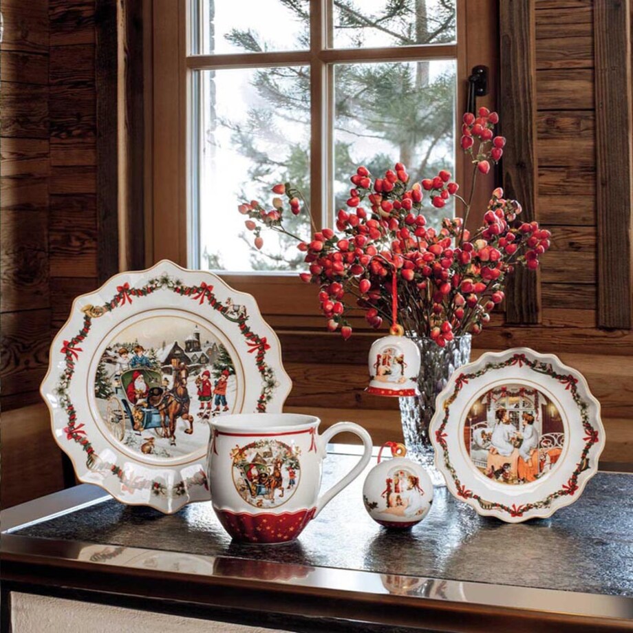 Talerz sałatkowy Annual Christmas Edition 2022, 23.5 x 23.5 x 3 cm, Villeroy & Boch