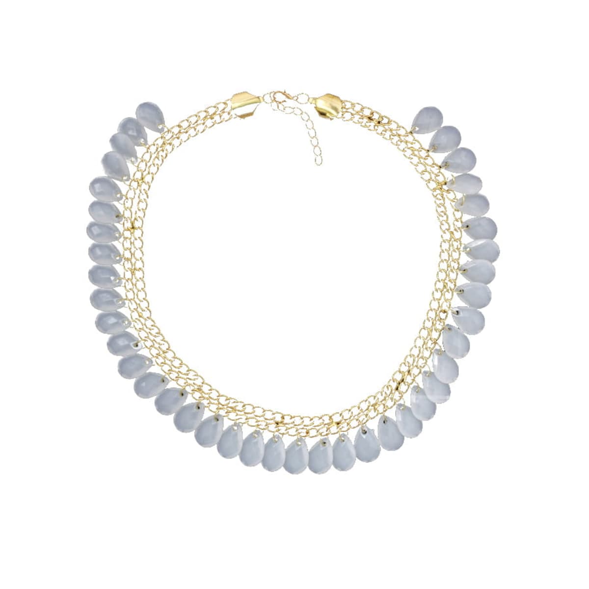 NASZYJNIK choker KRYSZTAŁ ozdobny złoty KOLIA