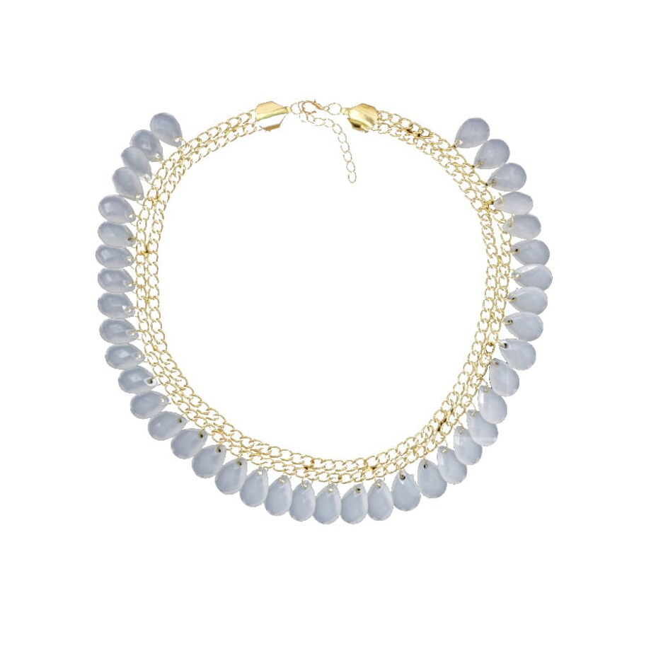 NASZYJNIK choker KRYSZTAŁ ozdobny złoty KOLIA