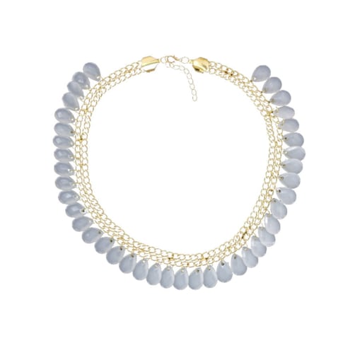 NASZYJNIK choker KRYSZTAŁ ozdobny złoty KOLIA