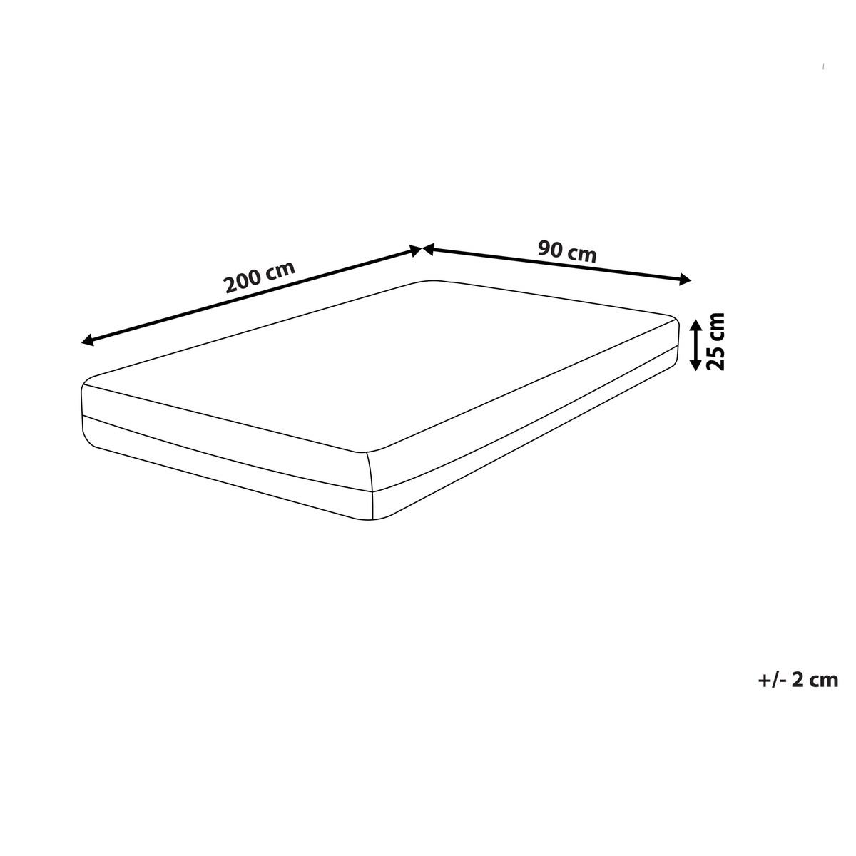 Materac termoelastyczny żelowy COOL FLEX 7 PRO H3/4 twardy 90 x 200 cm