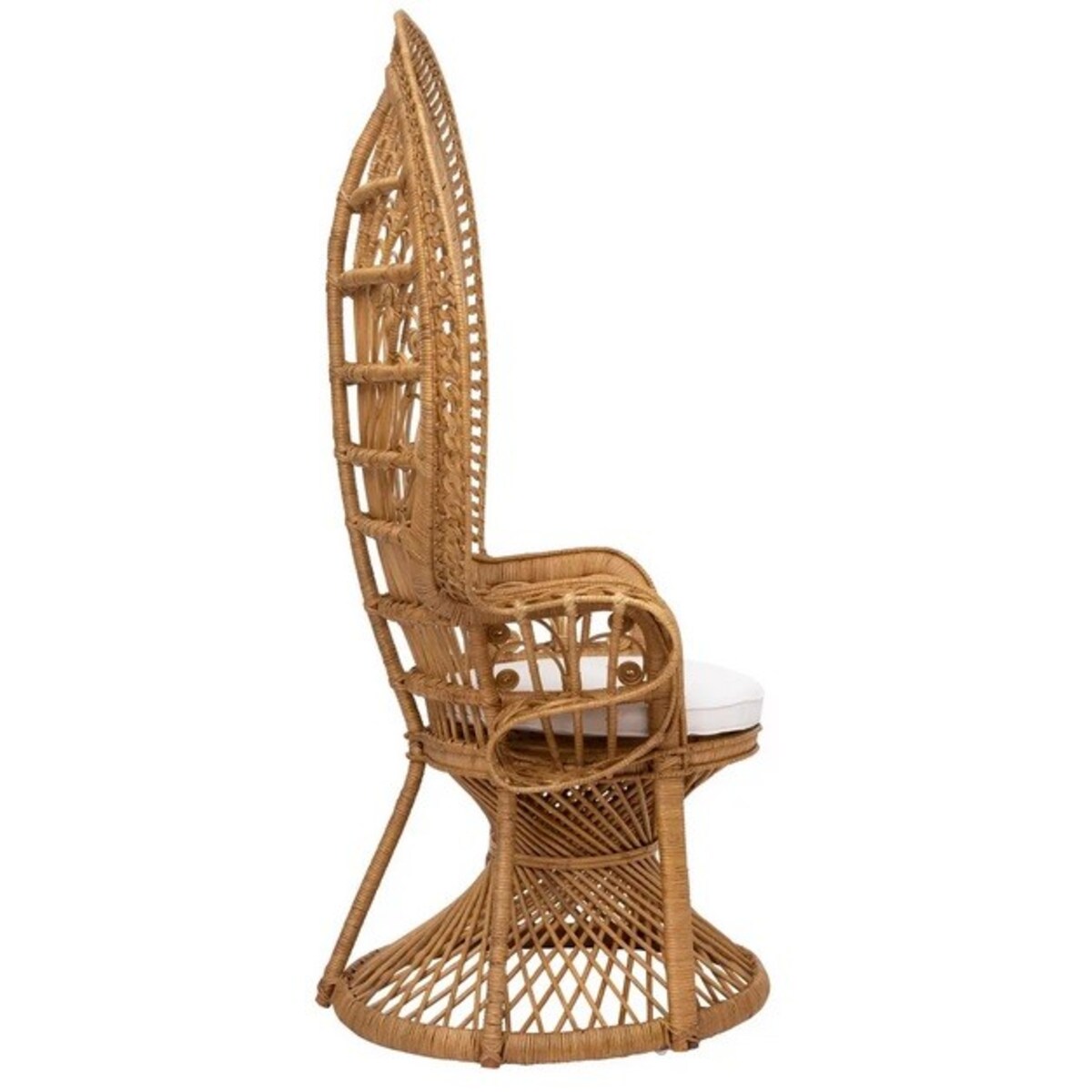 Fotel Peacock Paw z poduszką naturalny Takta