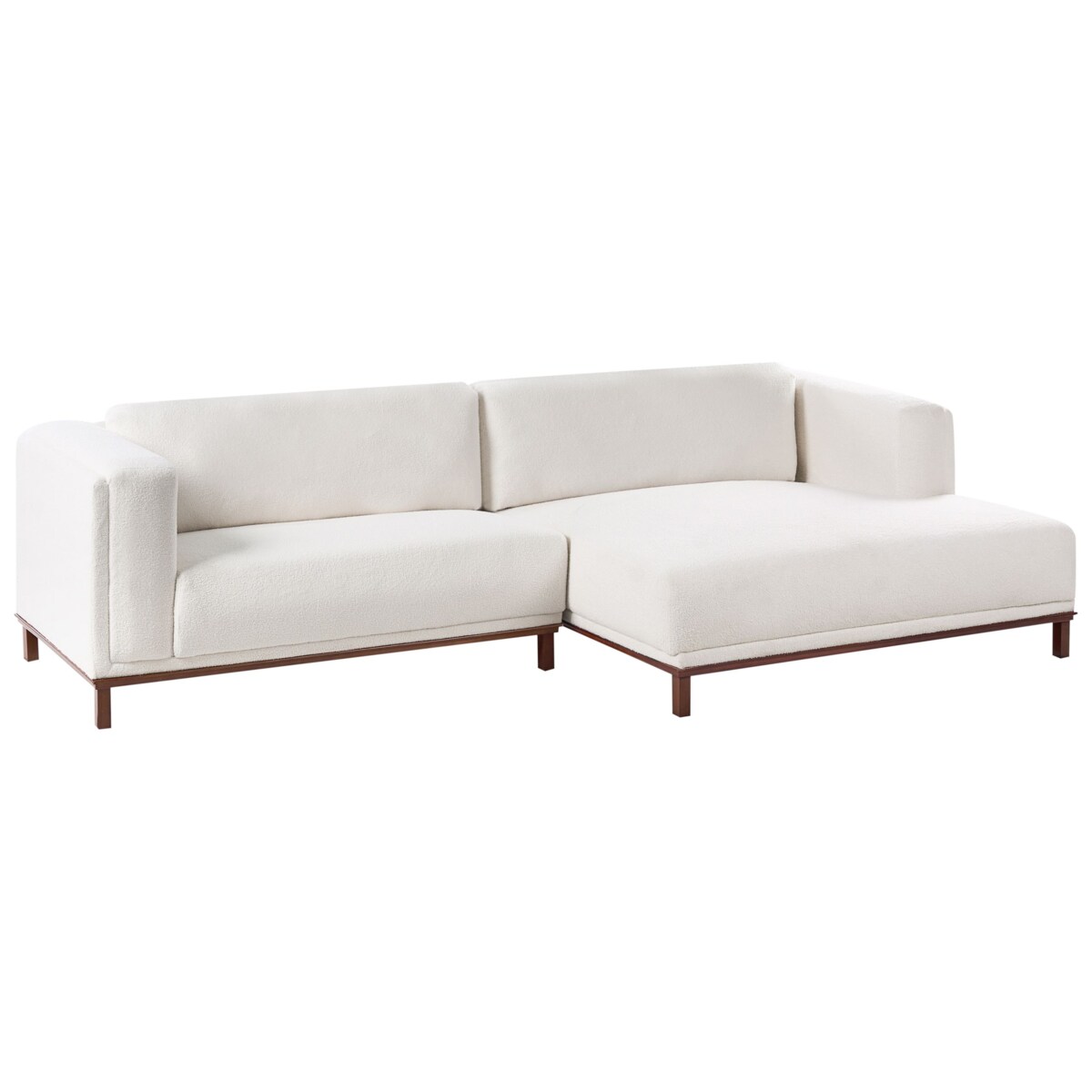 Narożnik dla 4 osób VENG Boucle Złamana biel