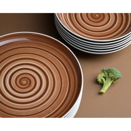 Zestaw talerzy dla 6 osób 18 el. City Cynamon CT33
