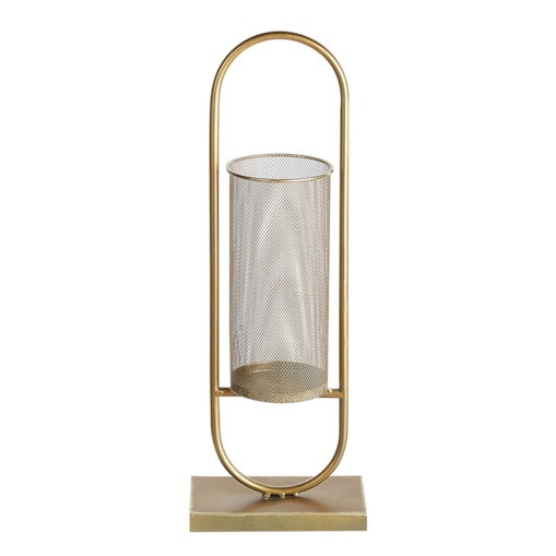 Świecznik metalowy 53 cm złoty BOHOL