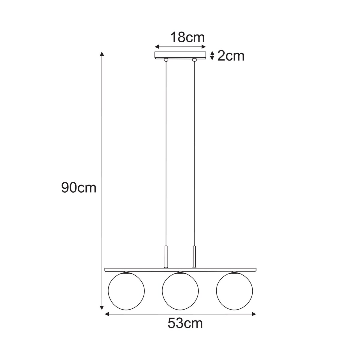 Lampa wisząca K-5692 z serii FADO