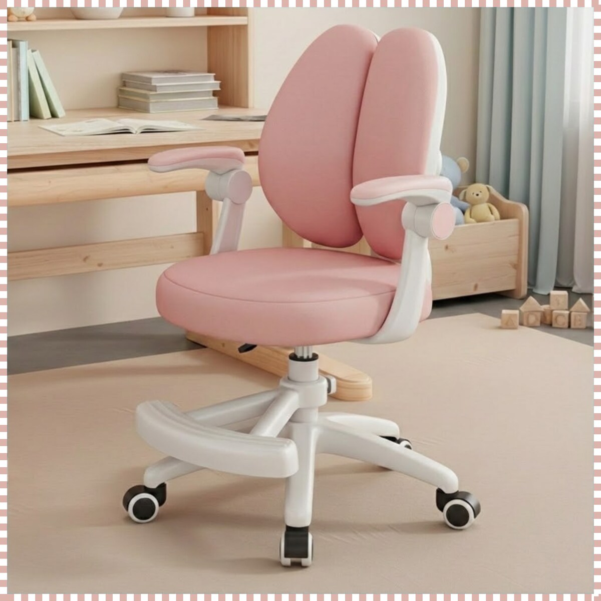 Fotel obrotowy biurowy do biurka krzesło dziecięce ergonomiczny młodzieżowy