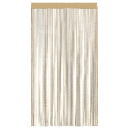 vidaXL Zasłony sznurkowe, 2 sztuki, 140 x 250 cm, beżowe