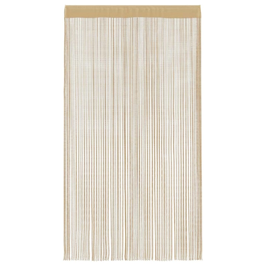 vidaXL Zasłony sznurkowe, 2 sztuki, 140 x 250 cm, beżowe