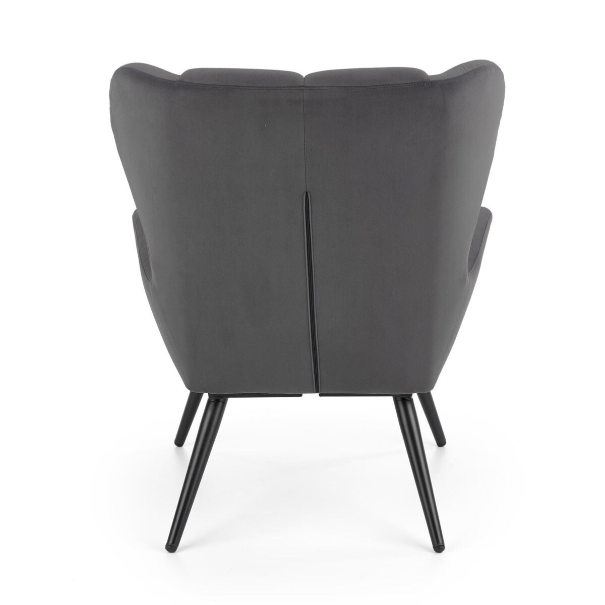 FOTEL WYPOCZYNKOWY Vadis szary ciemny AKSAMITNA TAPICERKA