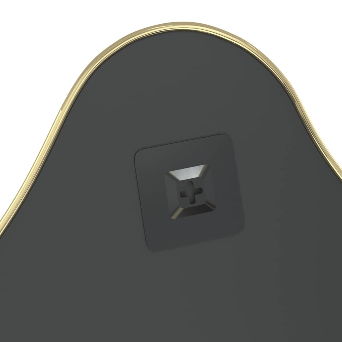 vidaXL Lustro ścienne, złote, 50x40 cm