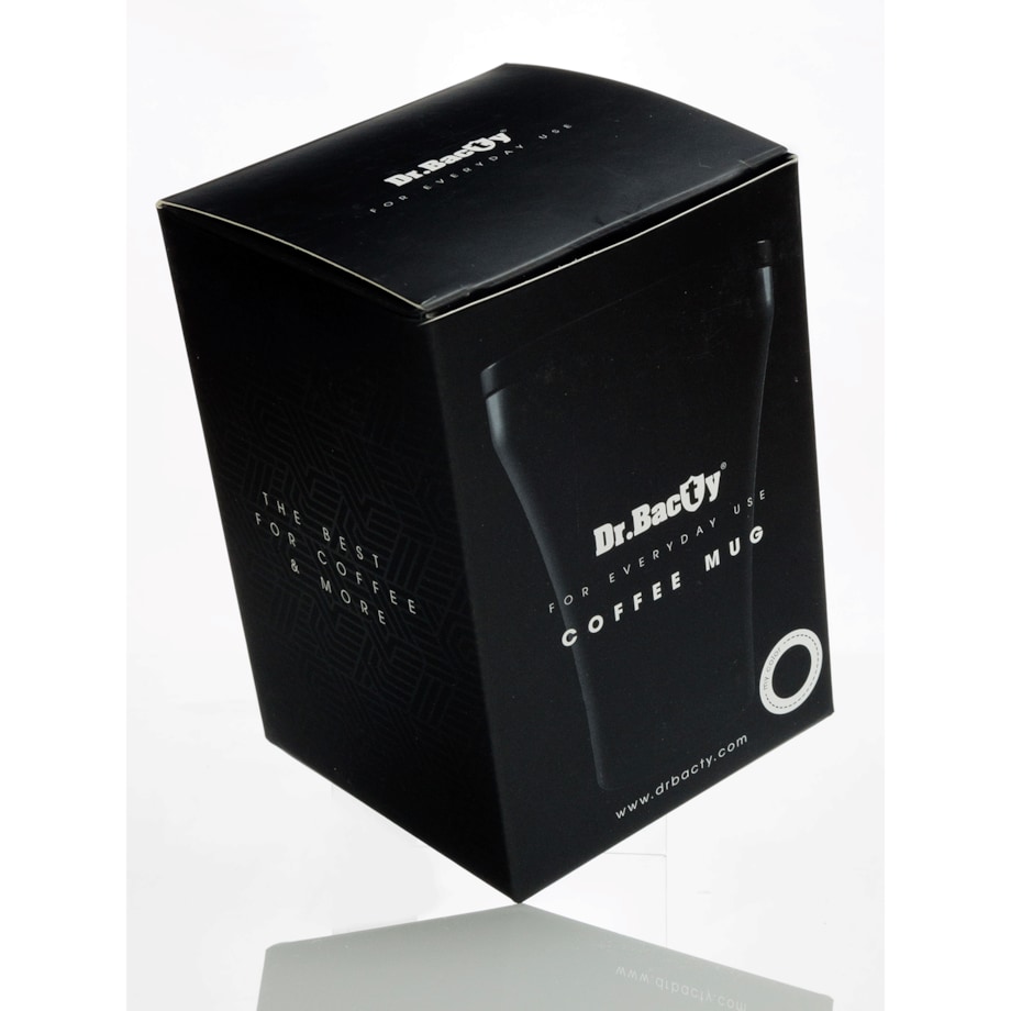 Kubek termiczny do kawy z powłoką ceramiczną Dr.Bacty Apollo - 227 ml - czerwony