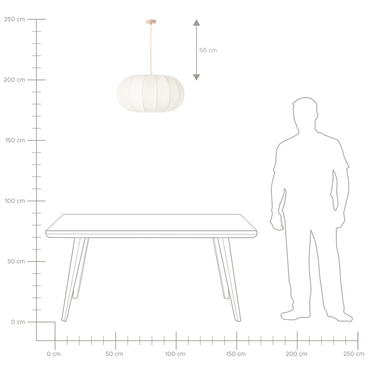 Lampa wisząca TOCUYO Biały