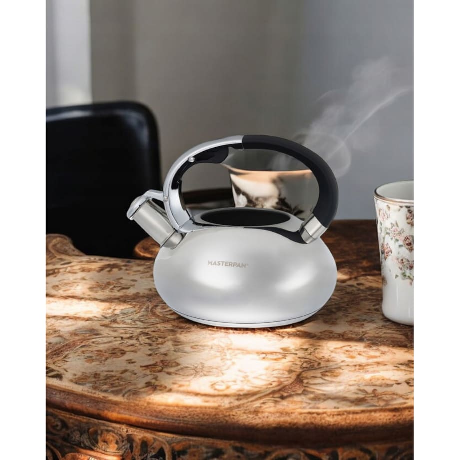 Czajnik Z Gwizdkiem Mały Solidny Stal Nierdzewna 2L Na Indukcję Gaz