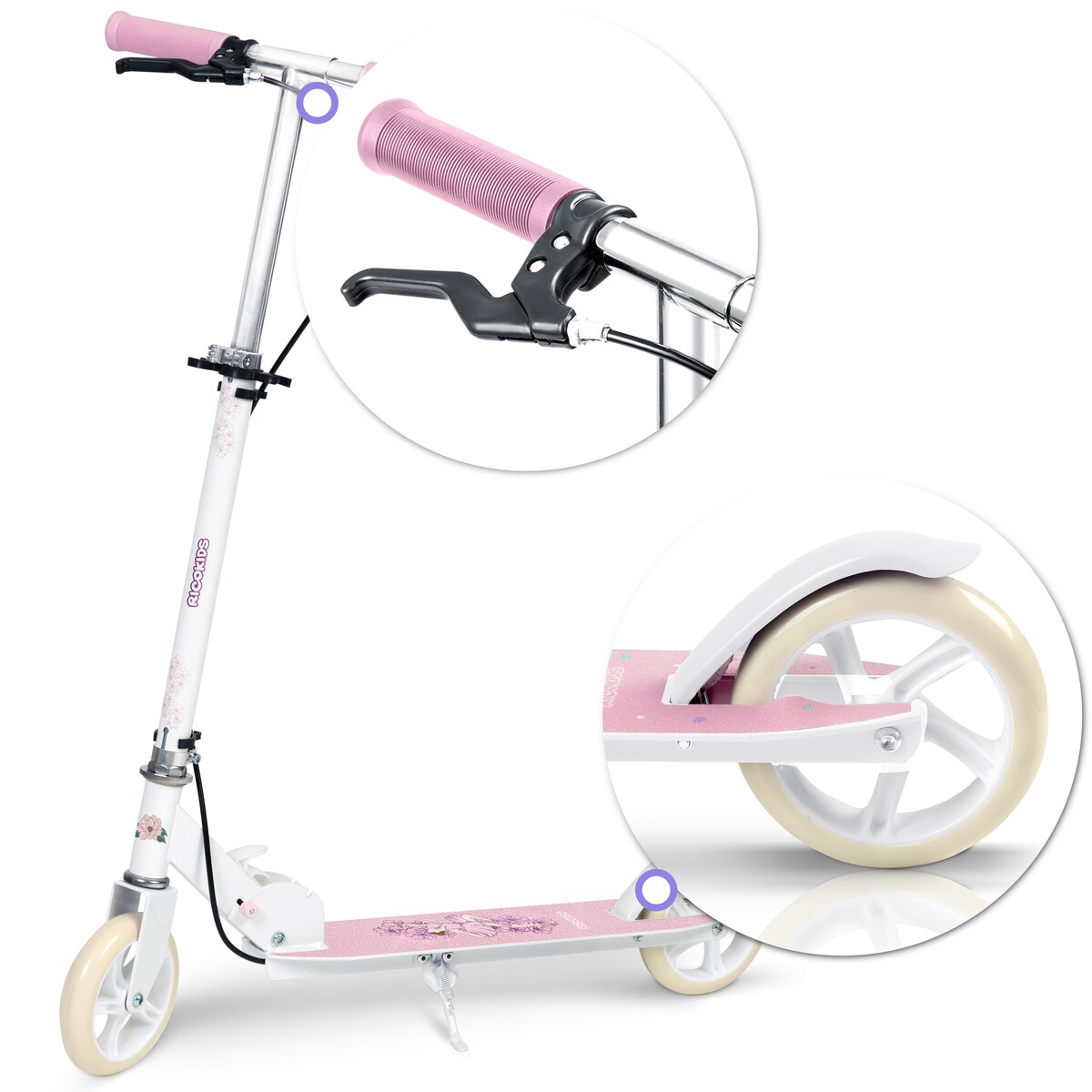 Hulajnoga składana dla dzieci RicoKids Kodi różowa