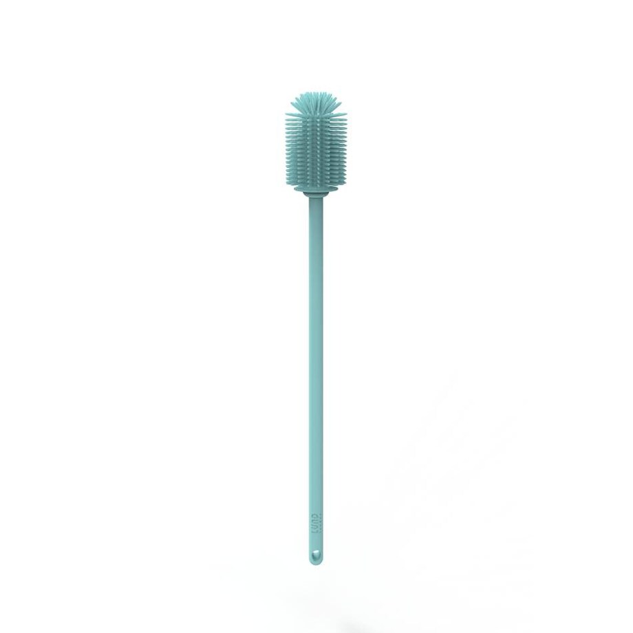 Silikonowa szczotka do czyszczenia butelek miętowa, Lund London