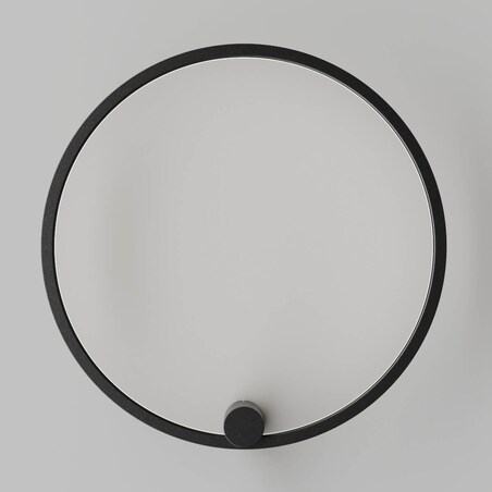 Salonowa lampa ścienna Ringa WL0116-M-BK Yaskr LED 35W 3000-4000K IP44 czarna