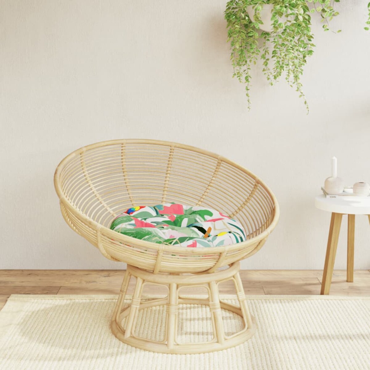 vidaXL Okrągła poduszka, wielokolorowa, Ø 60 x 11 cm, tkanina Oxford