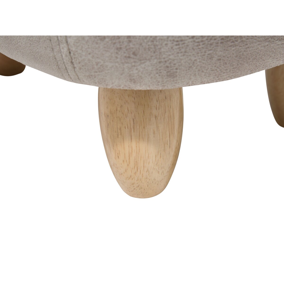 Pufa zwierzak ze schowkiem ekoskóra jasnoszara RHINO