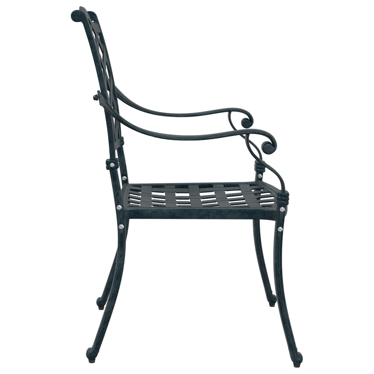 Fotele ogrodowe vidaXL 2 szt. Zielone żeliwne