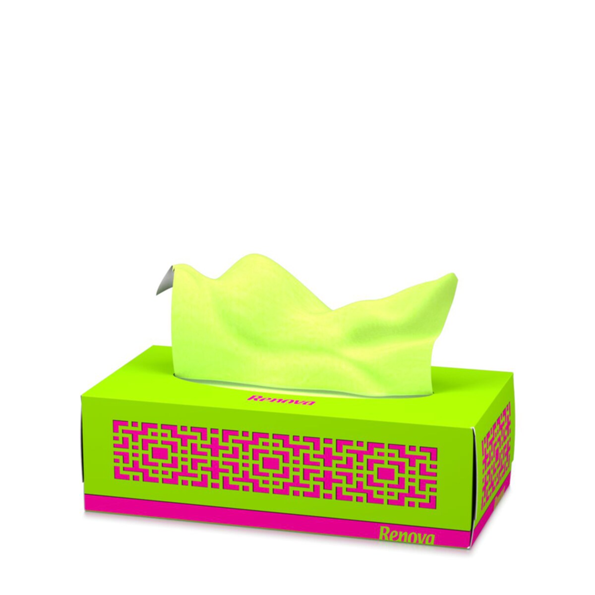 Wyciągane chusteczki higieniczne Renova zielone 80szt