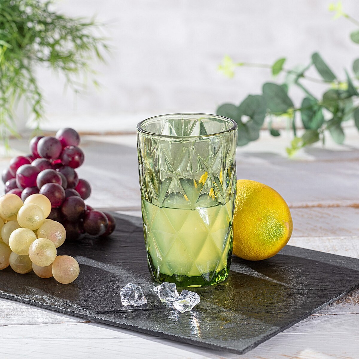 Szklanka Basic Green 350ml, ⌀8 x 12,5cm