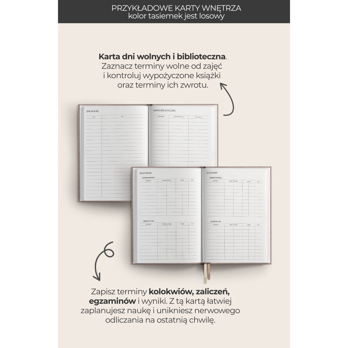 AKADEMICKI PLANNER KSIĄŻKOWY 2025/2026. Indigo Mist
