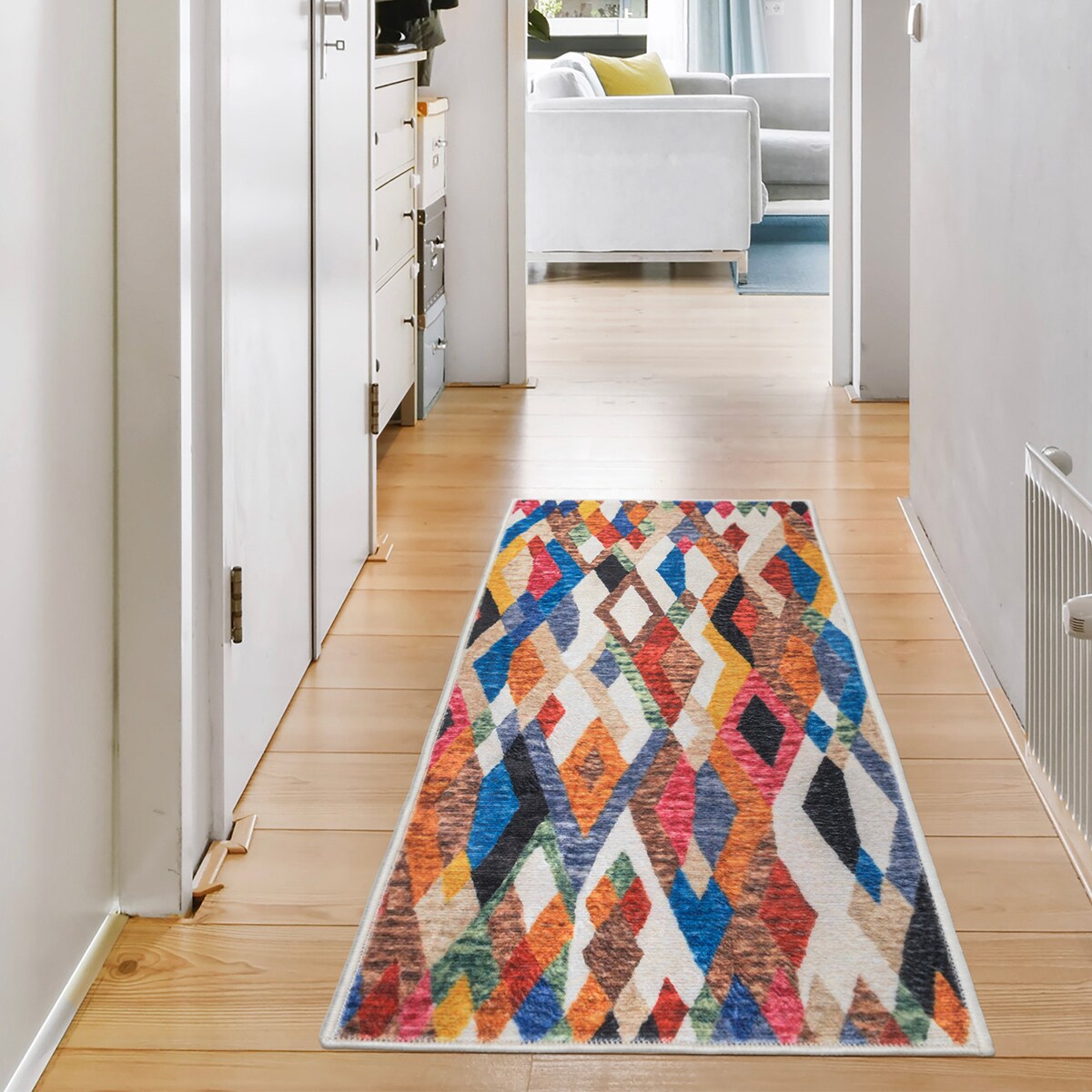 Dywan, chodnik nowoczesny geometryczny Mexico 65x130 cm e-floor wielokolorowy