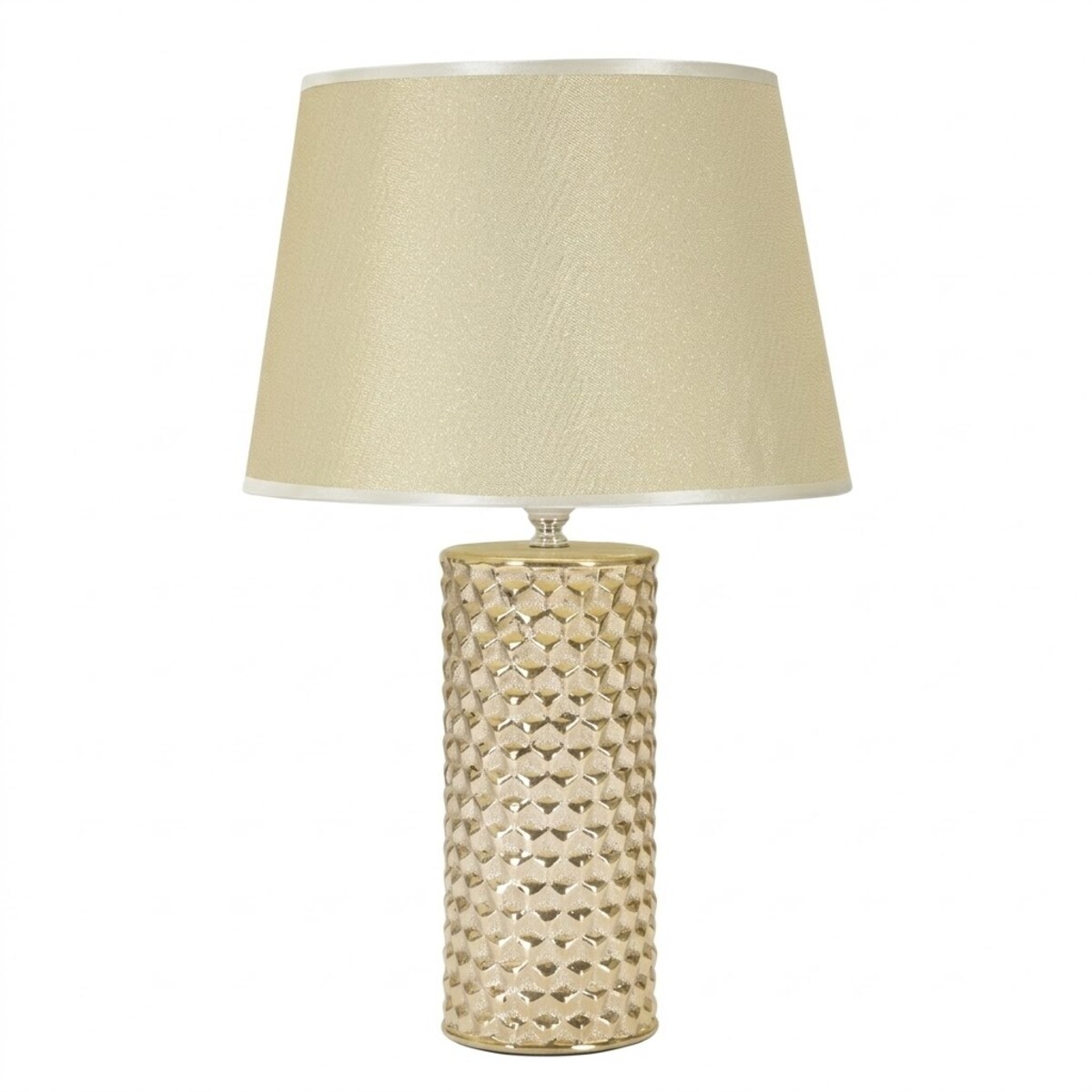 Lampa stołowa GLAM, ceramiczna, złota, Ø 30x47,5 cm