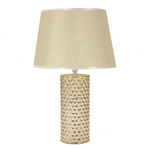 Lampa stołowa GLAM, ceramiczna, złota, Ø 30x47,5 cm