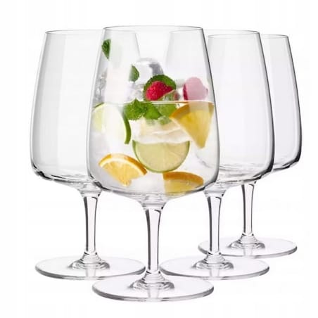 Niskie Kieliszki do wody soku drinków Krosno 330ml MODERN do koktajli piwa