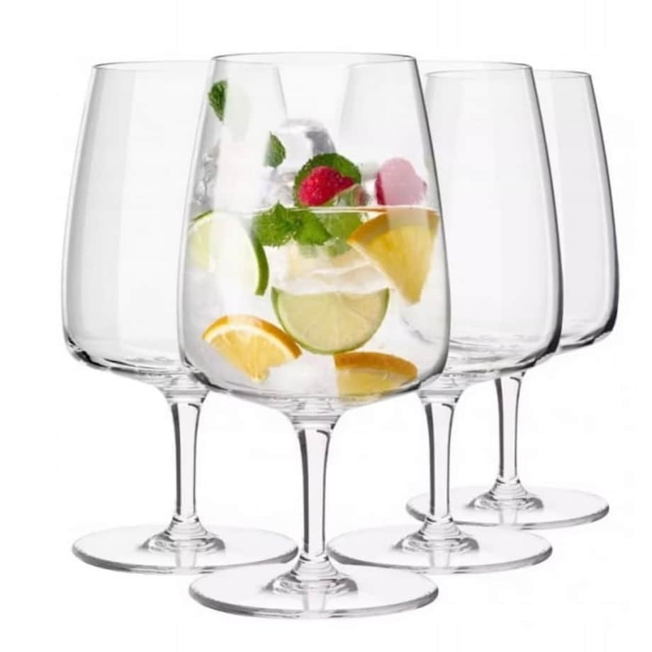 Niskie Kieliszki do wody soku drinków Krosno 330ml MODERN do koktajli piwa