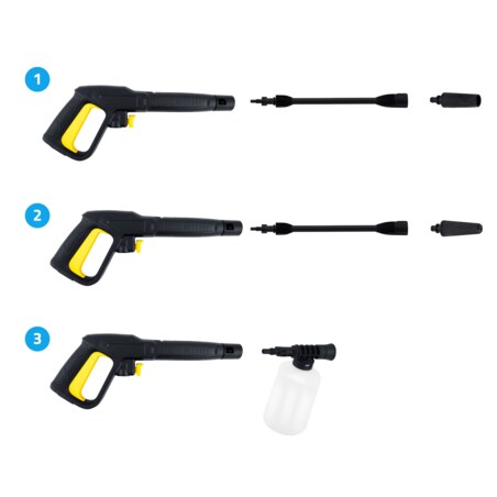 Myjka ciśnieniowa 1800W 230 bar zestaw Humberg