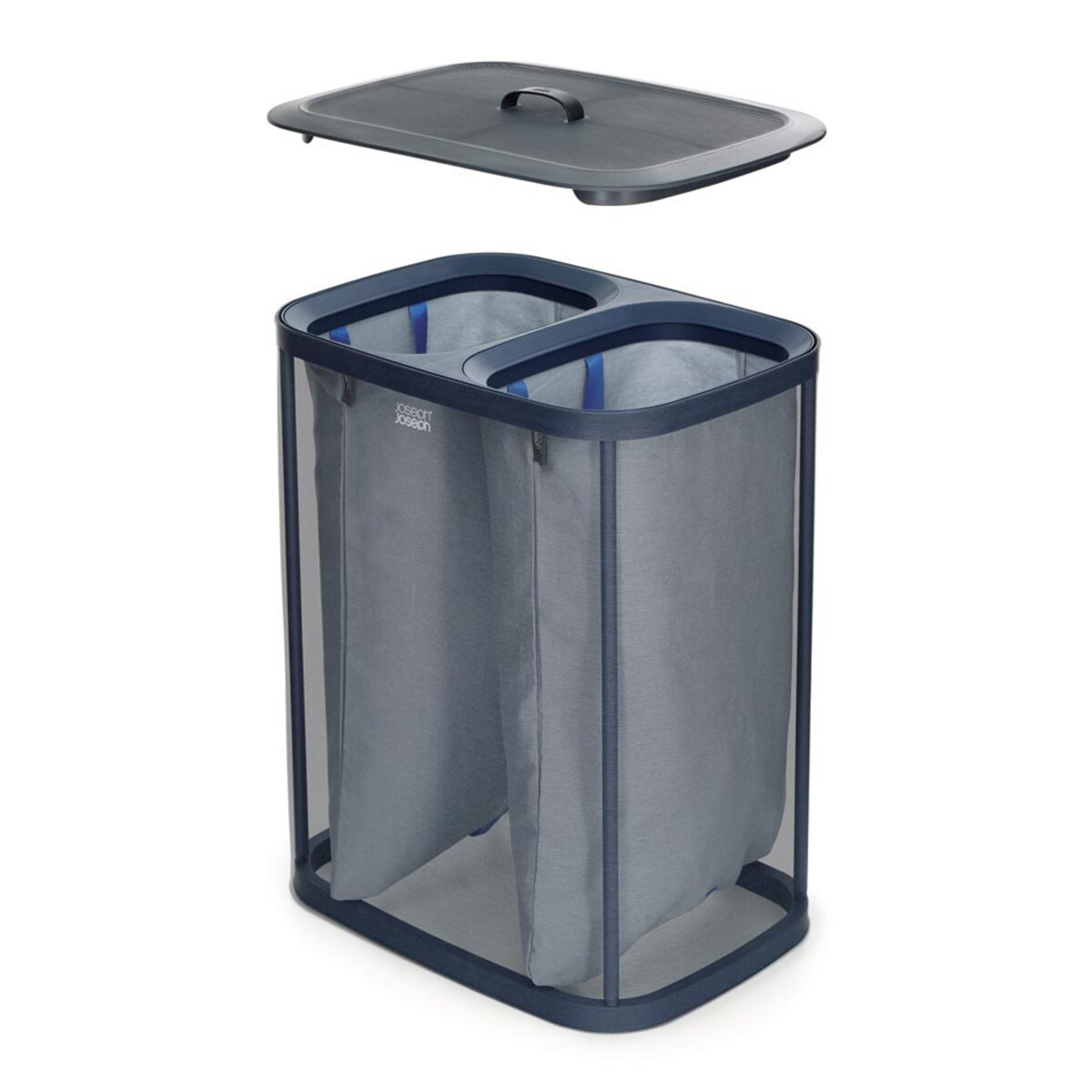 Kosz na pranie czarny Tota, 90 l, Joseph Joseph