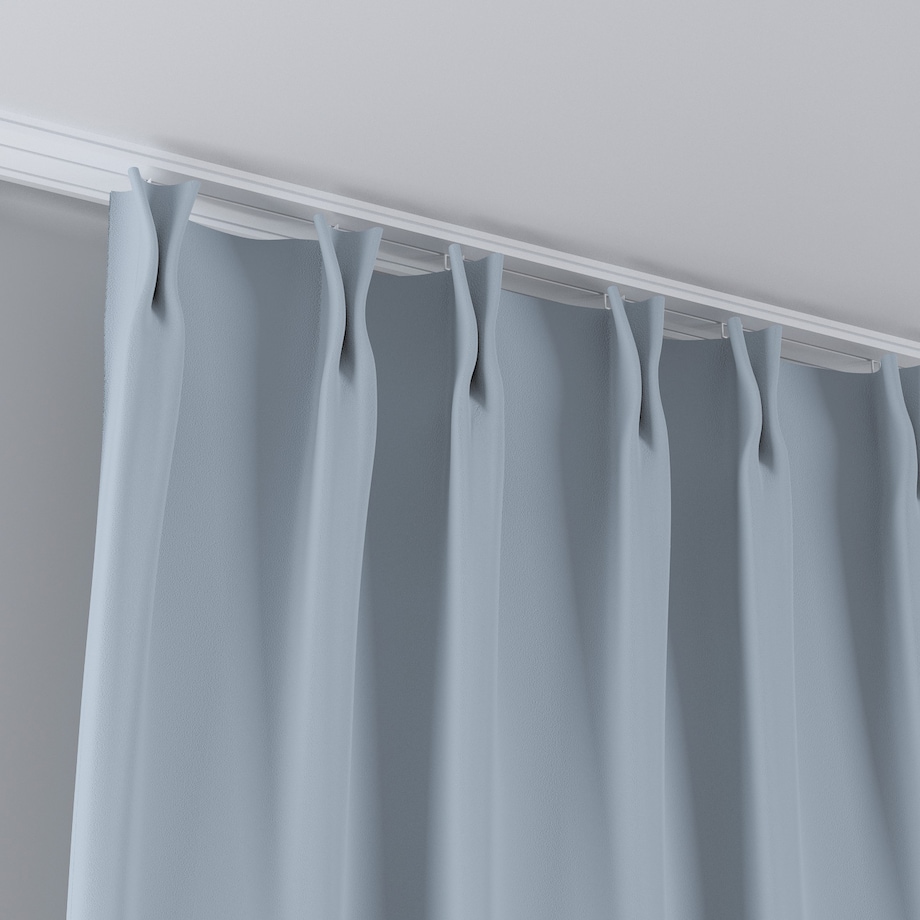 Zasłona na haczykach flex podwójnych 130x260 gołębi szary