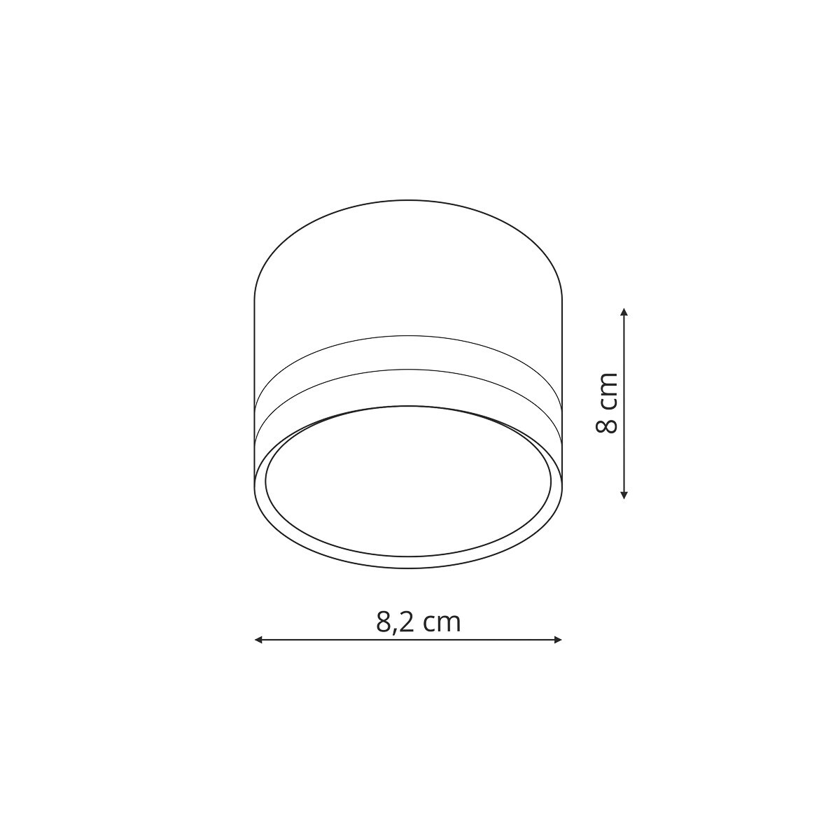 Lampa sufitowa Light Prestige Kendal czarny 1 x GX53 1 szt.