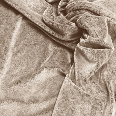 Pluszowe legowisko dla psa lub kota BUZZY, 60x55 cm, Brąz