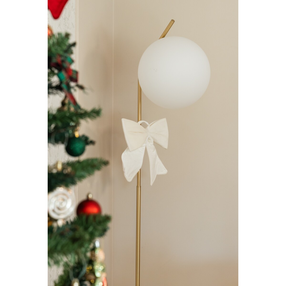 Lampa podłogowa w formie kuli GLAMY, wys. 179 cm