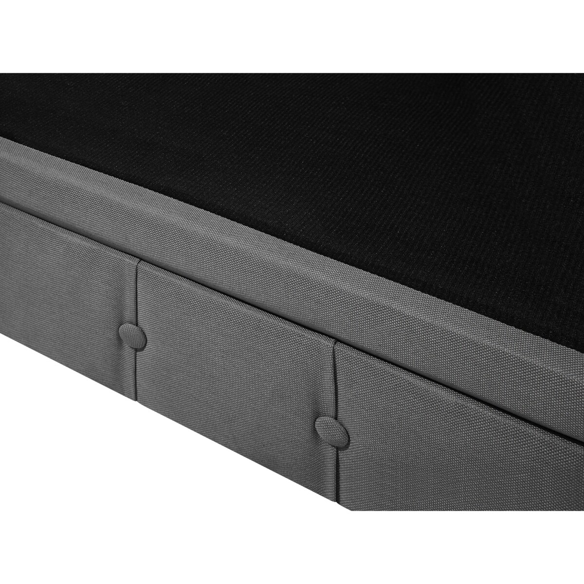 Sofa 3-osobowa szara CHESTERFIELD duża