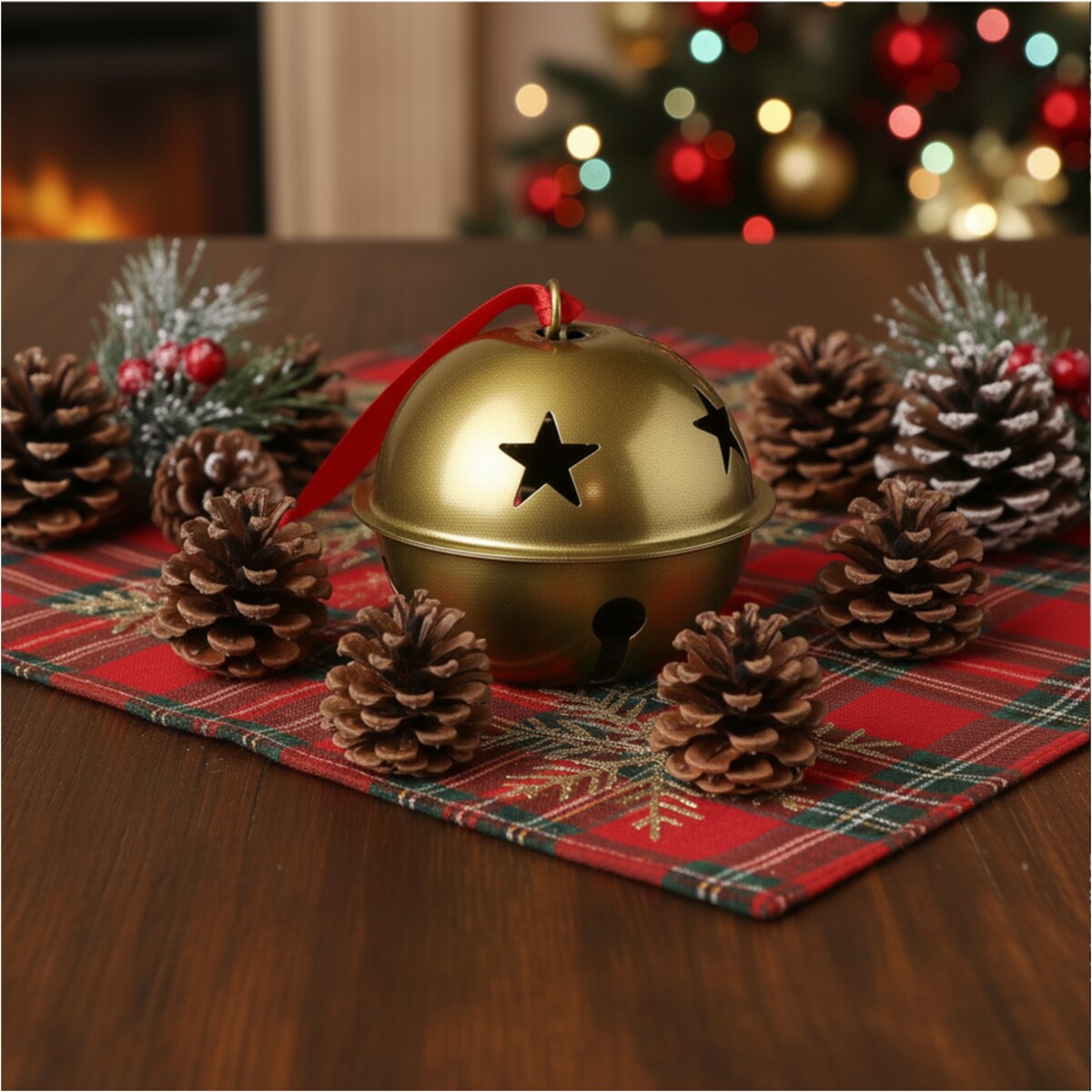 Dzwoneczki Metalowe Na Choinkę Drzwi 9 Cm Dzwoniące Na Boże Narodzenie Dekoracja 9 Cm