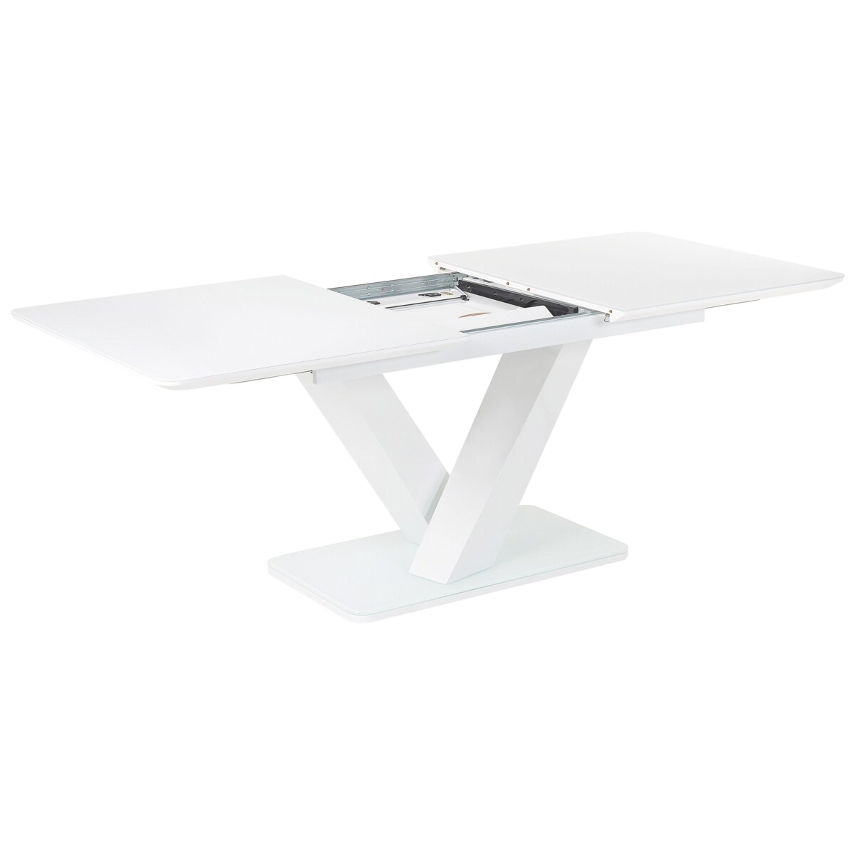 Stół do jadalni rozkładany 160/200 x 90 cm biały SALTUM