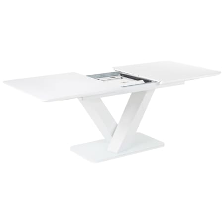 Stół do jadalni rozkładany 160/200 x 90 cm biały SALTUM