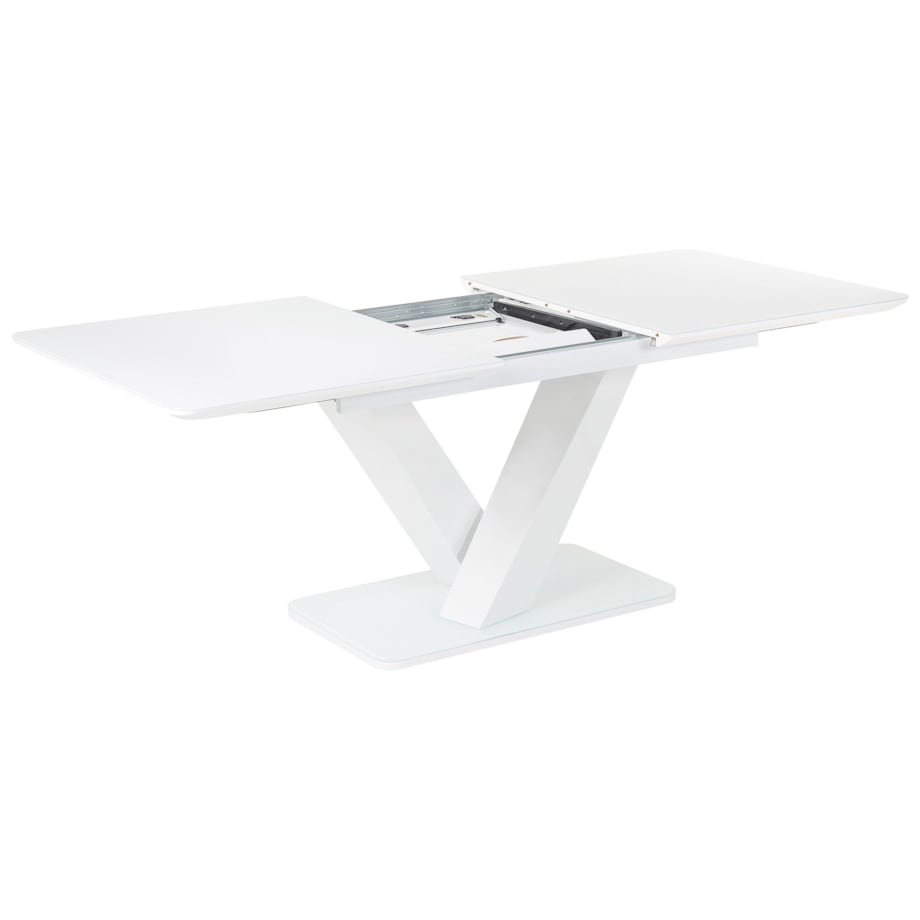 Stół do jadalni rozkładany 160/200 x 90 cm biały SALTUM